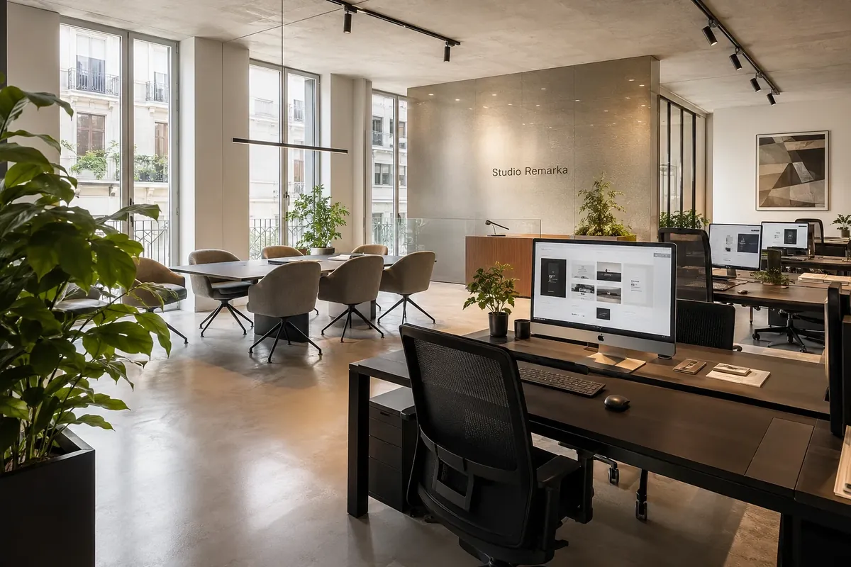 Lo spazio di lavoro dello studio
